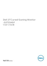 Preview for 1 page of Dell S2721HGF User Manual