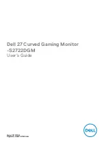 Предварительный просмотр 1 страницы Dell S2722DGM User Manual