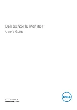 Dell S2723HC User Manual preview