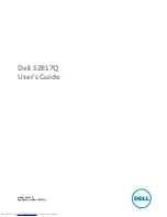 Dell S2817Q User Manual preview