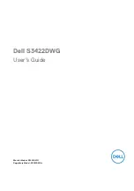 Предварительный просмотр 1 страницы Dell S3422DWG User Manual