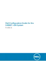 Предварительный просмотр 1 страницы Dell S4048T Configuration Manual