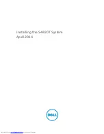 Dell S4820T Installation Manual preview
