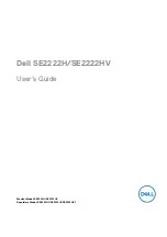 Preview for 1 page of Dell SE2222H User Manual