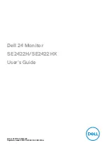 Dell SE2422H User Manual preview