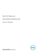 Preview for 1 page of Dell SE2422H User Manual