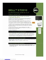 Dell ST2010 - 20" LCD Monitor Brochure & Specs preview