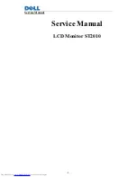 Dell ST2010 - 20" LCD Monitor Service Manual preview