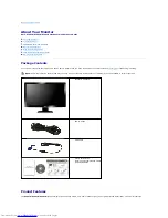 Предварительный просмотр 2 страницы Dell ST2210 - 16:9 Aspect Ratio Flat Panel Monitor User Manual