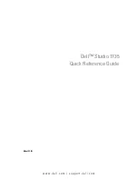 Dell Studio 1735 Quick Reference Manual preview