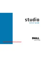 Preview for 1 page of Dell Studio P02E Setup Manual