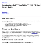 Preview for 2 page of Dell TrueMobile 1180 User Manual