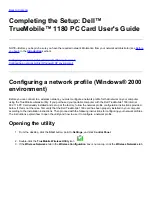 Preview for 4 page of Dell TrueMobile 1180 User Manual