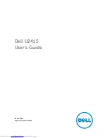 Dell U2415 User Manual предпросмотр