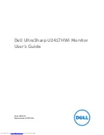 Preview for 1 page of Dell U2417HWi User Manual