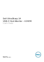 Предварительный просмотр 1 страницы Dell U2421E User Manual