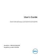 Dell U2515Hc User Manual preview