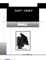 Предварительный просмотр 1 страницы Dell UltraSharp 1504FP Quick Setup Manual