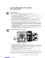 Dell UltraSharp 1702FP Quick Setup Manual предпросмотр