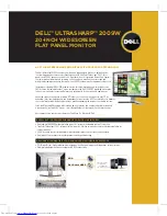 Dell UltraSharp 2009W Specifications preview