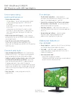 Preview for 2 page of Dell UltraSharp U2412M Specifications