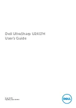 Preview for 1 page of Dell UltraSharp U2417H User Manual
