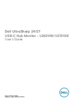 Preview for 1 page of Dell UltraSharp U2421HE User Manual