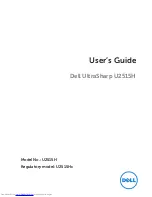 Preview for 1 page of Dell UltraSharp U2515H User Manual