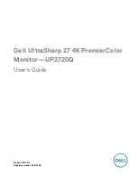 Dell UltraSharp UP2720Q User Manual preview
