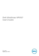 Preview for 1 page of Dell UltraSharp UP3017 User Manual