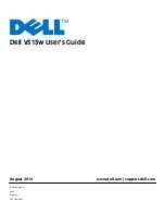 Dell V313 User Manual preview