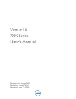 Dell Venue 10 7000 Series User Manual предпросмотр