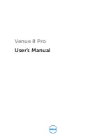 Dell Venue 8 Pro User Manual preview