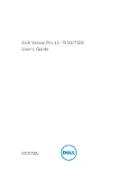 Предварительный просмотр 1 страницы Dell Venue Pro 11 -7130 User Manual