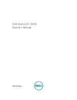 Предварительный просмотр 1 страницы Dell Vostro 15-3558 Owner'S Manual