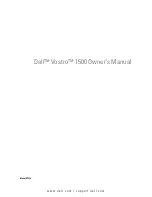 Preview for 1 page of Dell Vostro 1500 Owner'S Manual