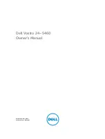 Предварительный просмотр 1 страницы Dell Vostro 24-5460 Owner'S Manual