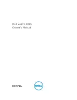 Dell Vostro 3015 Owner'S Manual preview