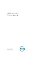 Preview for 1 page of Dell Vostro 3252 Owner'S Manual