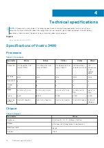 Preview for 14 page of Dell Vostro 3400 Setup And Specifications Manual