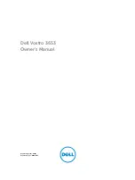 Preview for 1 page of Dell VOSTRO 3653 Owner'S Manual