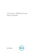 Preview for 1 page of Dell Vostro V 3800 Owner'S Manual