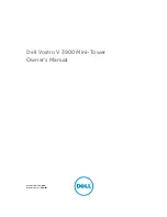 Предварительный просмотр 1 страницы Dell Vostro V 3900 Owner'S Manual