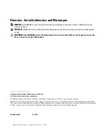 Preview for 132 page of Dell W1900 Product Information Manual