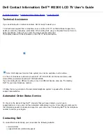 Preview for 21 page of Dell W2300 User Manual