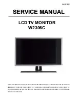 Dell W2306C Service Manual preview