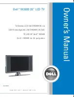 Preview for 1 page of Dell W2600 Owner'S Manual