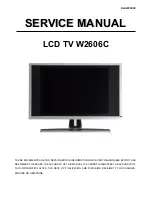 Preview for 1 page of Dell W2606C Service Manual