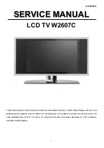 Dell W2607C Service Manual preview