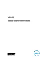 Preview for 1 page of Dell XPS 13 Setup And Specifications